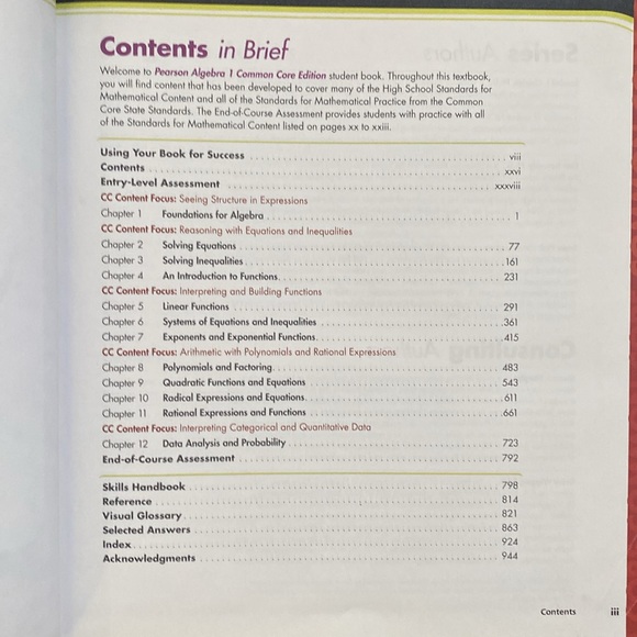 Algebra 1 Common Core Hardcover Textbook - Picture 7 of 8